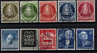 P000052/ Germany Berlin Stamps – 1952 / 1955 Selection 220 E