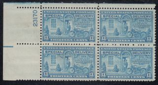 Tdstamps: Us Special Delivery Scott E17 Nh Og Perfs Separated,  P Block Of 4