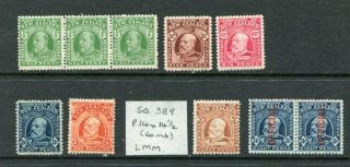 Zealand Kevii Mnh Mh To 1 Shilling,  Official 10 Stamps