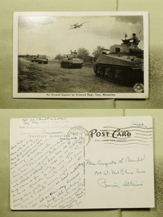 Dr Who 1943 Apo 446 Frank Wwii Patriotic Postcard Rppc To Usa E69830