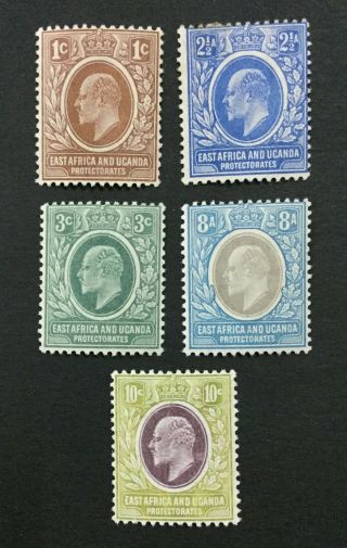Momen: British East Africa 1904 - 08 Og 4nh/1h (2.  5c) £55,  Lot 3412