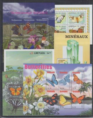 K298.  Grenada - Mnh - 6 Different Pcs - Nature - Fauna - Animals - Butterflies