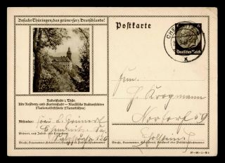 Dr Who 1937 Germany Chemnitz Postal Card Stationery C126386