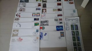 Selection Of 18 Canadian First Day Covers From 1983 - Exc