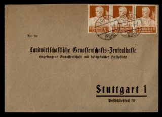 Dr Who 1934 Germany Lorch To Stuttgart Strip C128545