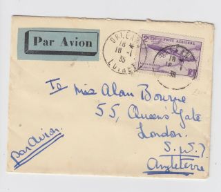 1935 Par Avion - Air Mail Poste Aerienne Orleans France To London Cover