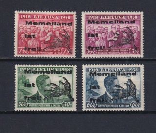Lithuania,  Memel 1939,  Mi I - Iv Type I,  Cv30€,  Mnh