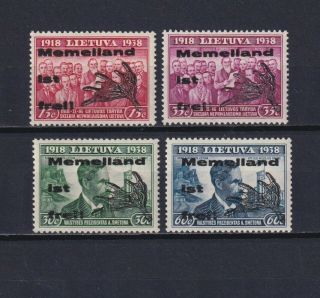 Lithuania,  Memel 1939,  Mi I - Iv Type Ii,  Cv28€,  Mnh