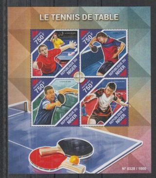 T294.  Niger - Mnh - 2015 - Sport - Table Tennis