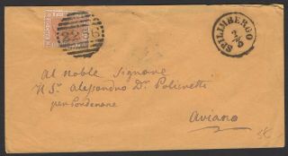 Italy :kingdom:yvert Et T N°24 Cancelled " 2256 " On Cover ; See The 3 Scan