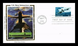 Dr Jim Stamps Us Navy Submarines Los Angeles Class Colorano Silk Fdc Cover