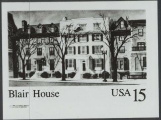 Ux121 15c Blair House Postal Card Publicity Photo Essay