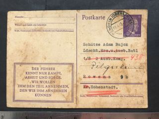 Germany 1945,  Dresden Postcard,  Postmarked/stamp,