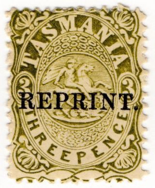 (i.  B) Australia - Tasmania Revenue : Stamp Duty 3d (1889 Reprint)