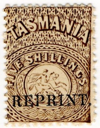 (i.  B) Australia - Tasmania Revenue : Stamp Duty 5/ - (1889 Reprint)