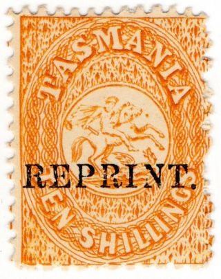 (i.  B) Australia - Tasmania Revenue : Stamp Duty 10/ - (1889 Reprint)