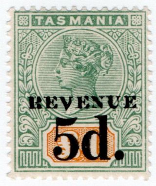 (i.  B) Australia - Tasmania Revenue : Stamp Duty 5d On £1 Op