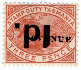 (i.  B) Australia - Tasmania Revenue : Stamp Duty 1d On 3d Op