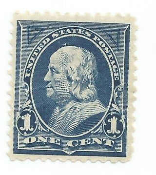 Us Scott 264 1 Cent Blue Franklin 1895
