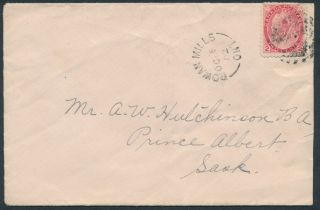 1902 Rowan Mills (norfolk) Ont To Prince Albert Sask,  Via Erie View
