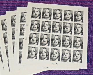 Four Sheets x 20 = 80 Of Film Actress: GRETA GARBO 37¢ US Postage Stamps 3943 3