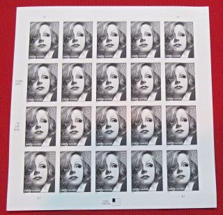 Four Sheets x 20 = 80 Of Film Actress: GRETA GARBO 37¢ US Postage Stamps 3943 5