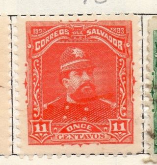 Salvador 1893 Early Issue Fine Hinged 11c.  148193