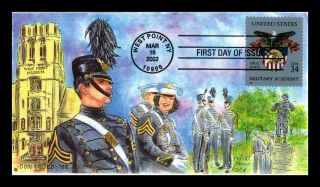 Us Cover Military Academy West Point York All Over Doris Gold Fdc