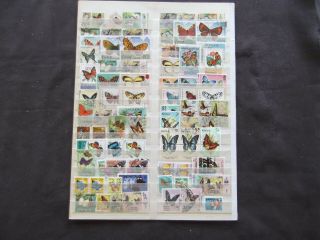 Thematics - Butterfies - Various And Stamps (1)
