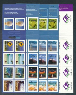 Zealand Kiwi X5 Nondenominated Booklets Of 10 Nh Face Value Nz$60