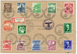 Germany - 1941 3rd Reich Mi 751/759,  762,  760/761,  744 On Cover