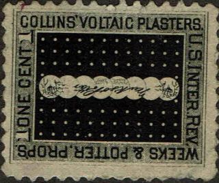 Rs 259d 1862 1c " Weeks & Potter " Match And Medicine Issue - No Gum - Vf