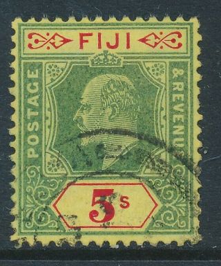 Sg 123 Fiji 1906 - 12 5/ - Green Very Fine Cat £100
