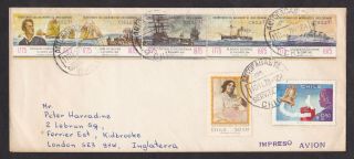 Chile 1967 Air Mail Cover To England