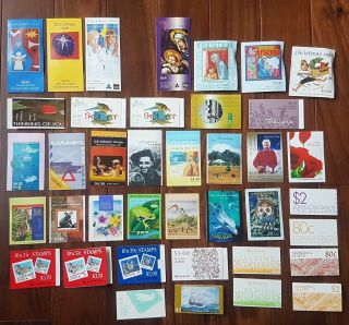 D Lot 39 Complete Stamp Booklets Australian Christmas,  Flowers,  Animals $170fv