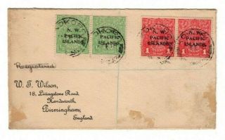 1918 - 19 Australia N.  W.  Pacific Islands Overprint - England 1/2 & 1 Penny X 2