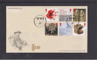 Gb 2017 Great War World War I Royal Mail Fdc Burton - On - Trent Pictorial Pmk
