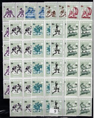 / 10x Rwanda - Mnh - Sport - Olympics - 1976 - Montreal - Wholesalee