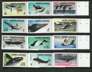 Falkland Islands 2012 Whales Definitive Set Fine Um/mnh