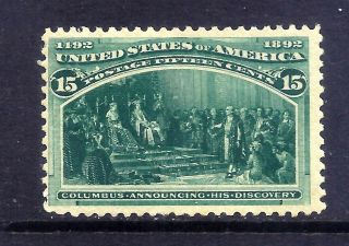 Us Stamps - 238 - Mnh - 15 Cent 1893 Columbian Expo Issue - Cv $600