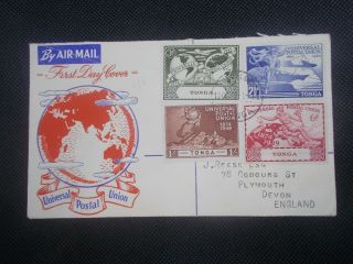 Tonga 1949 Upu Illustrated First Day Cover