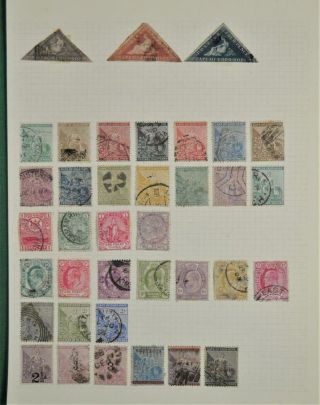 Cape Of Good Hope South Africa Stamps Selection On Page (z96)