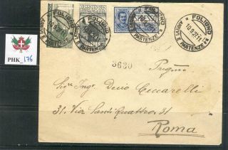 Phk_176.  Kingdom.  Nicely Franked Letter W.  1926 San Francesco Stamps,  More