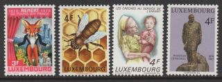 Luxembourg Sc 516,  525,  526,  548 Various Single Sets 1972 - 73,  Nh Vf