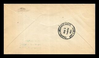 DR JIM STAMPS US AKRON OHIO FIRST FLIGHT RATE AIR MAIL COVER CAM 16 2