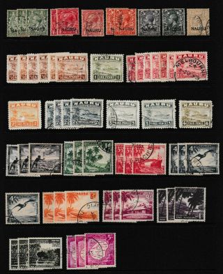 Pre Decimal,  Pacific,  Nauru,  1916 - 54 Selection,  Cv$500,  2130