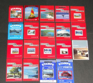 Zealand Different 19 Scenic Nz Booklets Nh Face Value Nz$140.  40 = Us$93