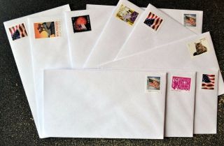 (50) Forever Stamped Envelopes 6 3/4 White Security Tint Standard Size Gummed