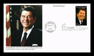 Dr Jim Stamps Us Ronald Reagan President First Day Cover Simi Valley California