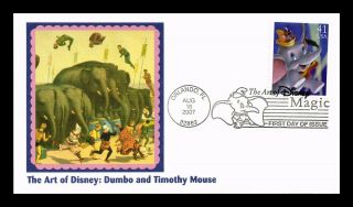 Dr Jim Stamps Us Dumbo Timothy Mouse Art Of Disney First Day Cover Orlando